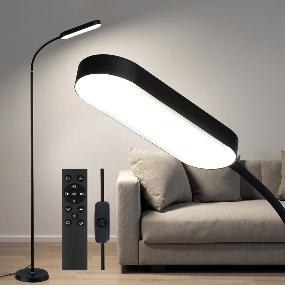 Artiss Home & Garden > Lighting > Floor Lamps Artiss LED Floor Lamp with Remote Control & 4 Color Temperature Reading Living Room Bedroom Office