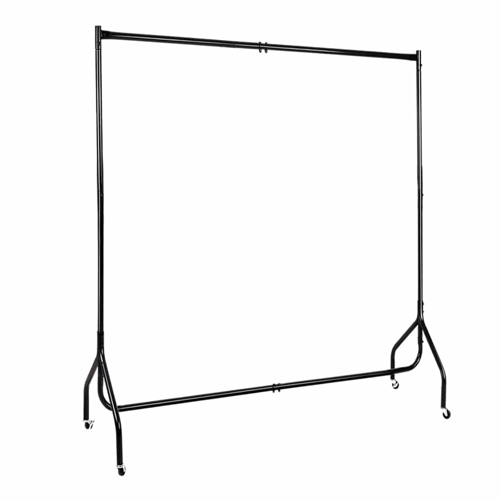 Artiss Home & Garden > Storage > Clothing & Wardrobe Storage Artiss Clothes Rack Airer Coat Stand 6FT Rail Wheels