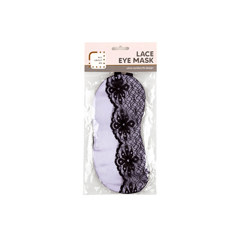 Beauty Worx Eyemask Lace Eye Mask Travel Sleep Sleeping Cover Rest Eye Patch Blindfold New Purple