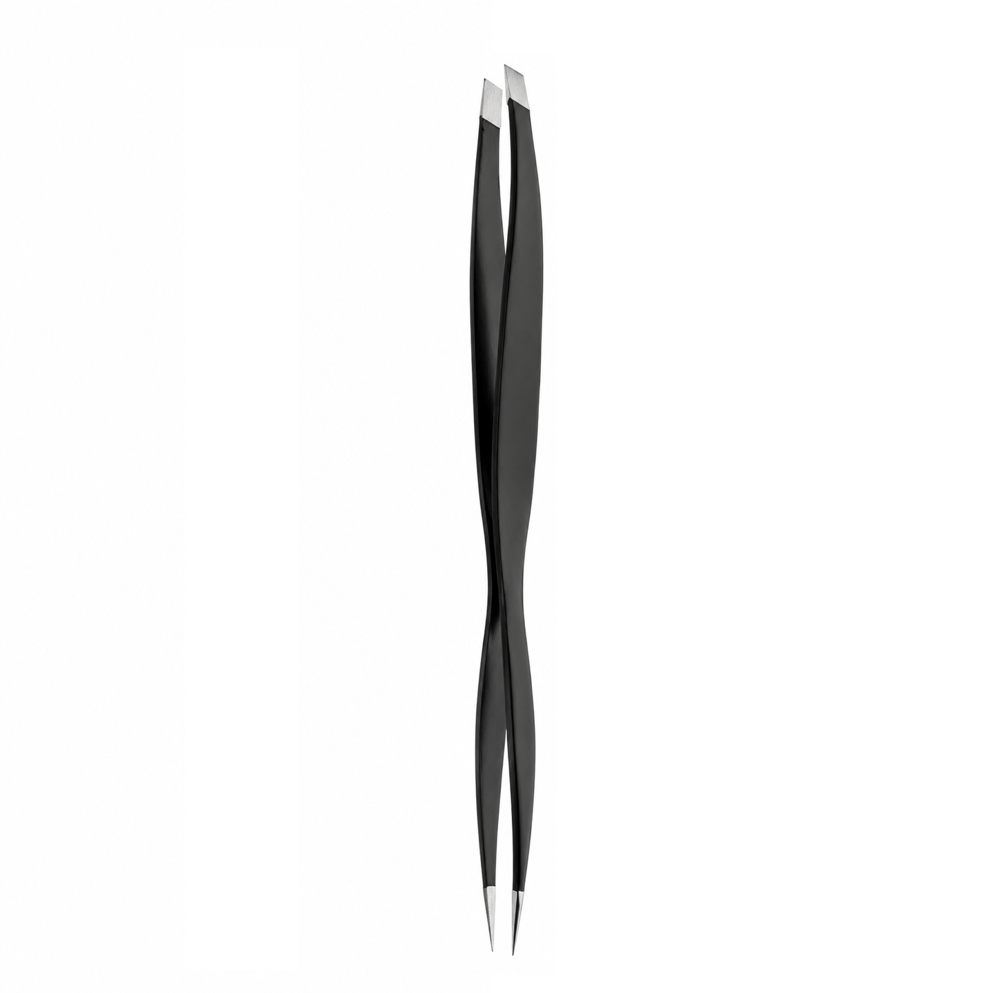 Beauty Worx Tweezers Slanted Pointed Tip Eyebrow Double Tweezers Stainless Steel hair Beauty Tweezer