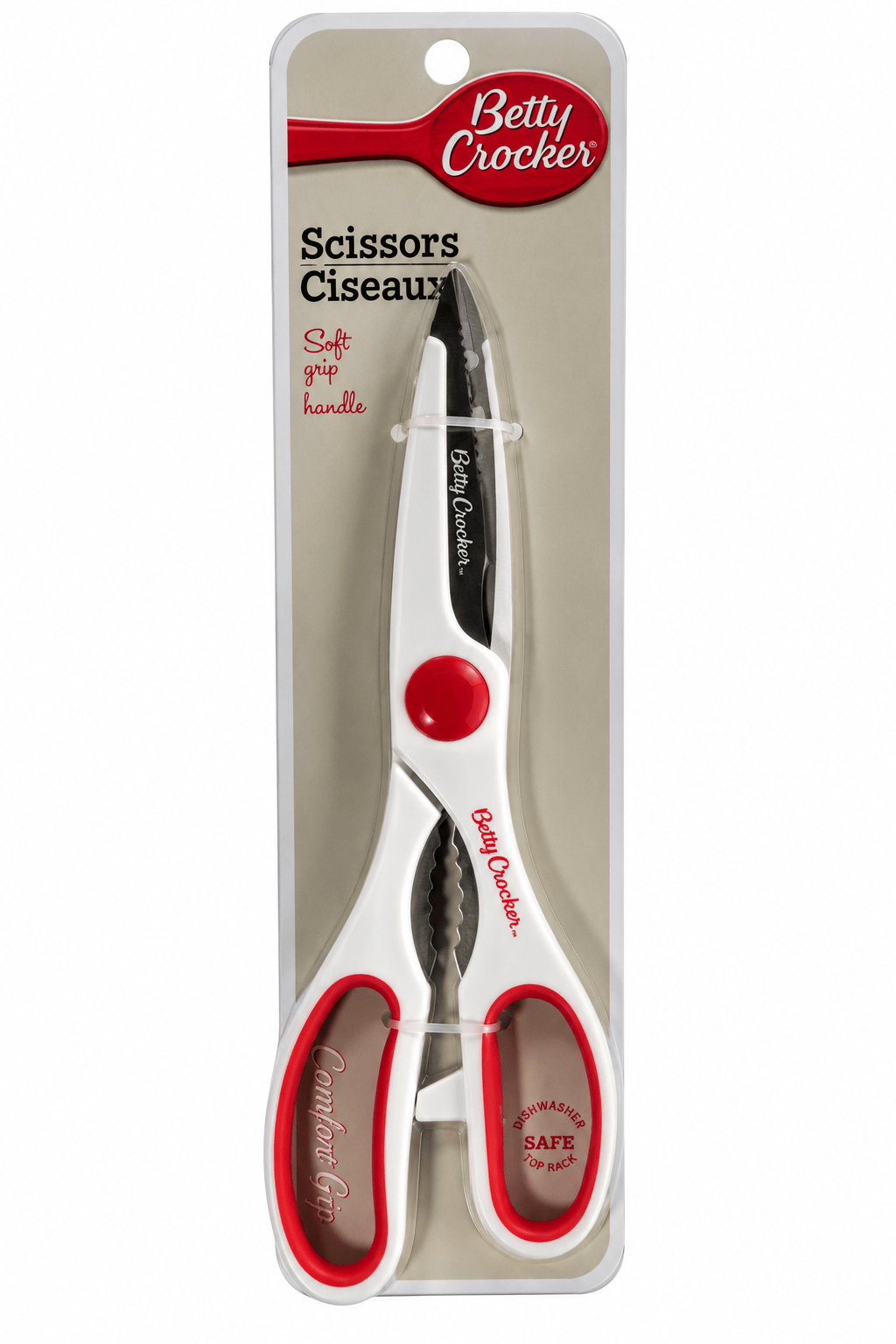 Betty Crocker Scissor House Hold General Scissors Soft Grip 21cm Stainless Steel Craft Paper Kitchen
