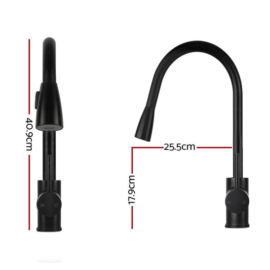 Cefito Furniture > Bathroom > Tap & Sink Accessories Cefito Kitchen Mixer Tap Pull Out 2 Mode Sink Faucet Basin Laundry Black