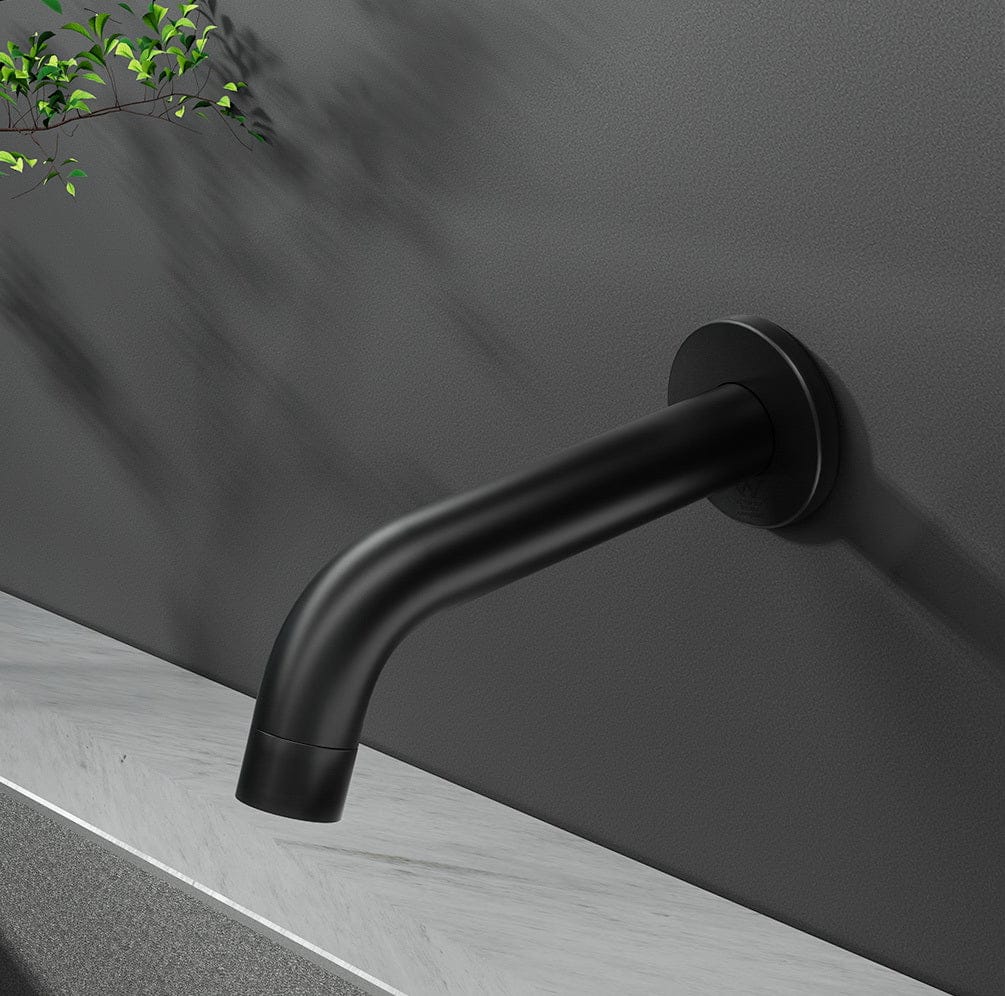Cefito Home & Garden > Bathroom Accessories > Shower Accessories Cefito Bathroom Mixer Spout Wall Bath Tap Round Shower Bathtub Black