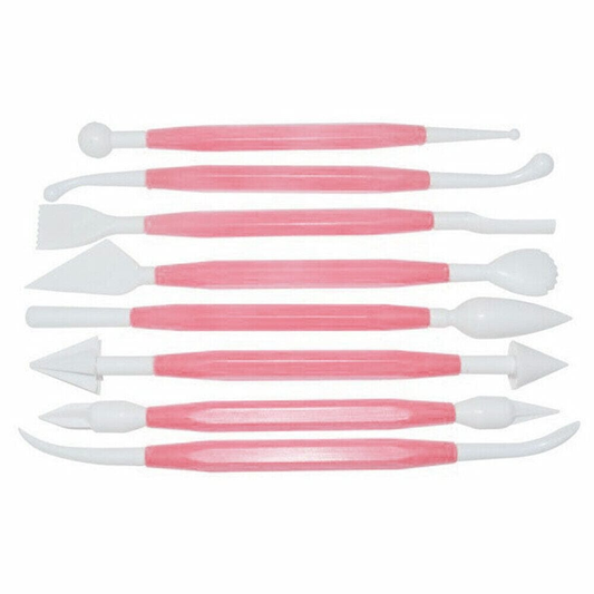 Chefs Companion Cake carving tool 8pcs Cake Carving Tools Baking Pastry Pens Decorating Icing Cutting Shaping