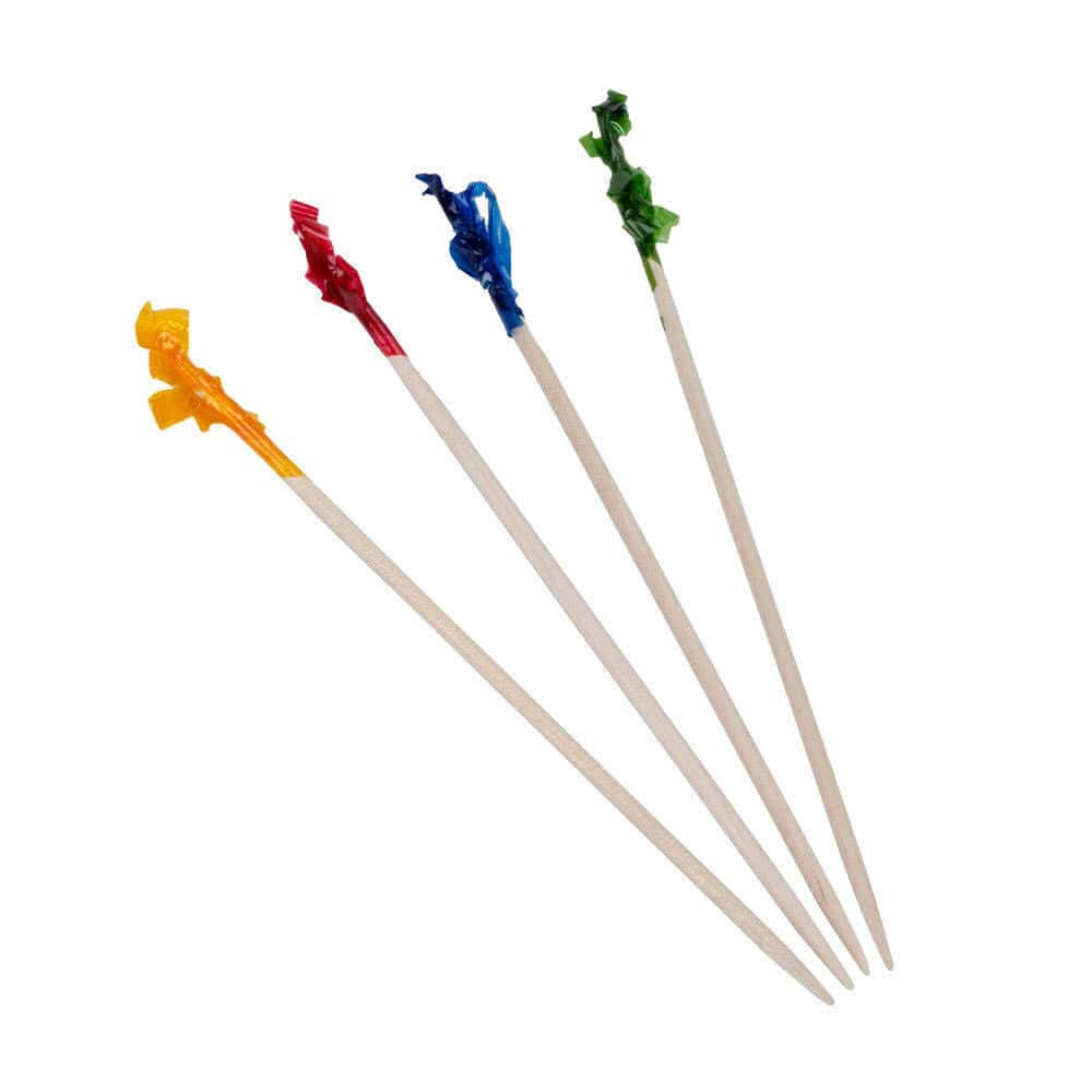 Chefs Companion Cocktail Picks 100x Cocktail Pick Bamboo Catering Party Disposable Finger Food Wooden Toothpick