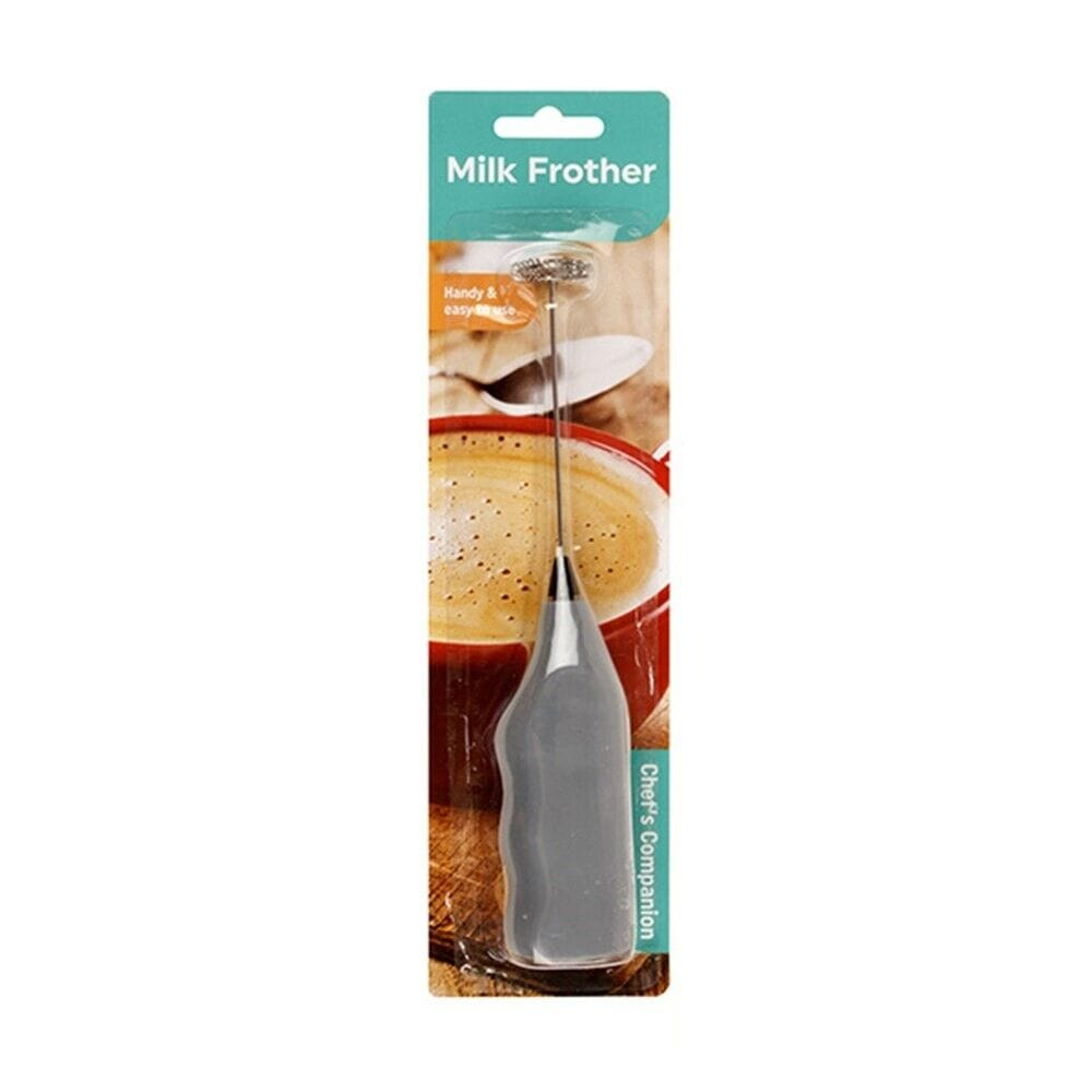 Chefs Companion Foamer Grey Mini Foamer Kitchen Tool Milk Frother Egg Beater Stirrer Whisk Mixer Electric