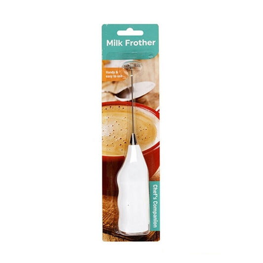 Chefs Companion Foamer White Mini Foamer Kitchen Tool Milk Frother Egg Beater Stirrer Whisk Mixer Electric