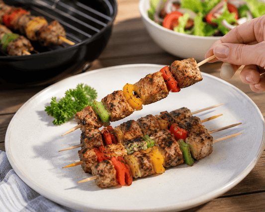 Chefs Companion Skewers Bamboo 80 x Round ECO Skewers BBQ Picnic Barbecue Party Needle 20cm