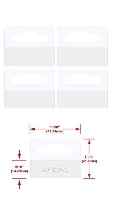 Class Mate Adhesive hooks 20 Plastic Hang Tab with Adhesive hook hole Style Hang sell stock Shop Retail