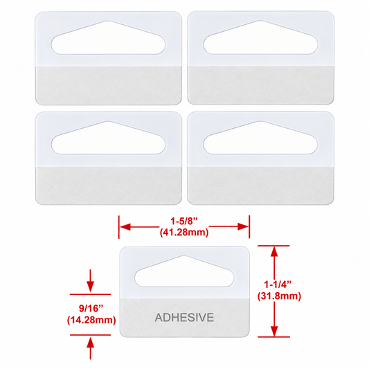 Class Mate Adhesive hooks 20 Plastic Hang Tab with Adhesive hook hole Style Hang sell stock Shop Retail
