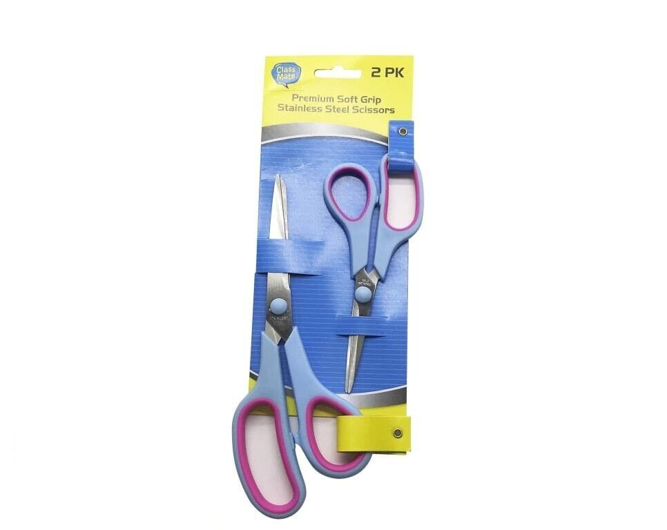 Class Mate Scissors Light blue 2pk Craft Scissors School Office Home Student Paper Cut Art Craft Tool Shears
