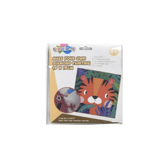 Create-it Tiger DIY Drill Diamond Painting Art Embroidery Cross Stitch Home Art Animal Kids