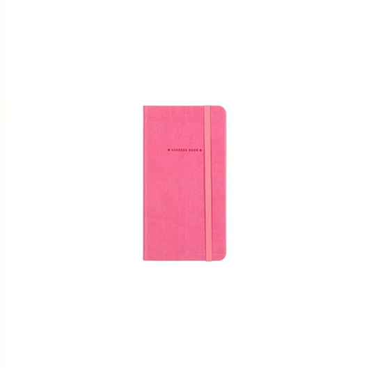 Dats Address Book Pink Slim Cover Address Book with Elastic A-Z Phone E-mail Web Office Telephone