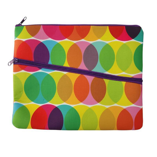 Dats Bag Spots Large Pencil Case Office Mesh 2 Zipper Stationery Bag School Document Bag A4
