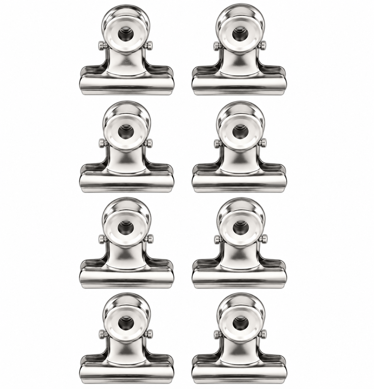 Dats Binder Clips 8x Foldback Clips Black Steel Binder Bulldog Clip Paper Office Document 22mm
