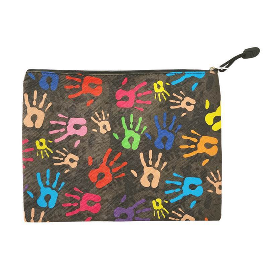 Dats Home & Garden > Hobbies > Arts & Crafts Black Large Pencil Case Office Mesh Zipper Stationery Bag School Document Bag