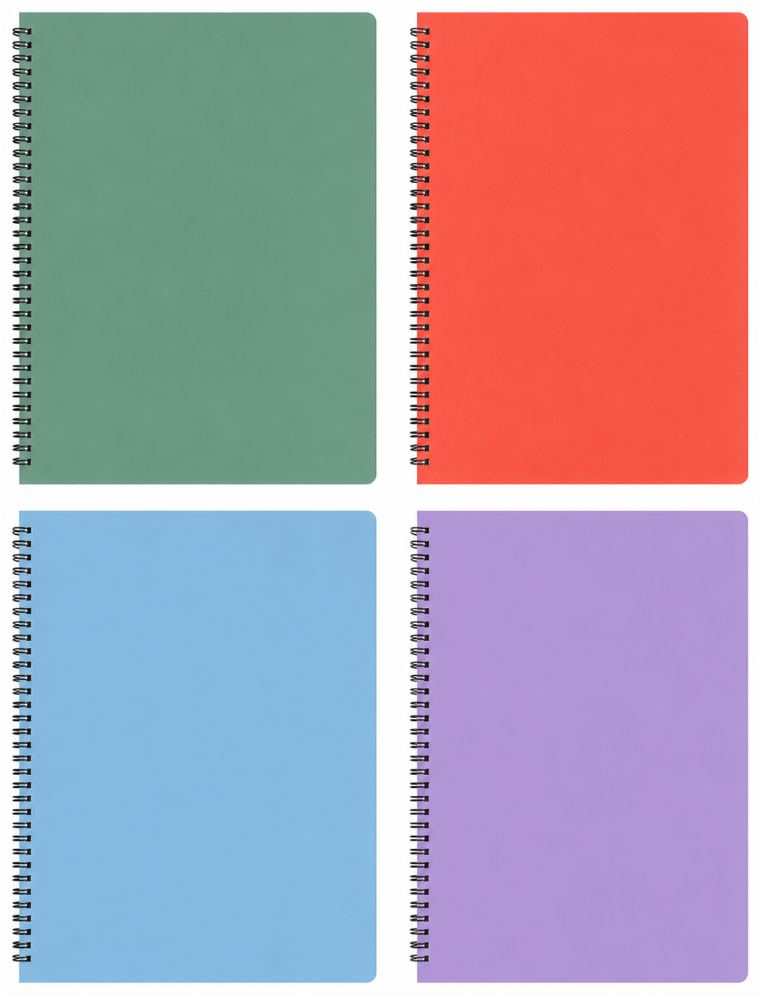 Dats Noteboook A4 Notebook Basic Spring PP Col 120 Pages 60 GSM Ruled Lines