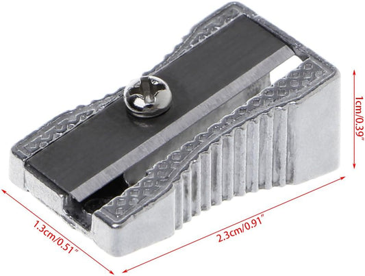 Dats Pencil sharpener 3 Pack Metal Single Hole Pencil Sharpener School Stationery Office