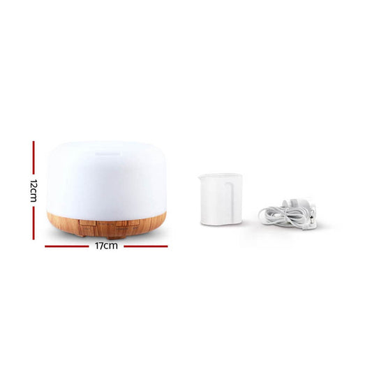 Devanti Appliances > Aroma Diffusers & Humidifiers > Aroma Diffusers Devanti Aroma Diffuser Aromatherapy Humidifier 500ml