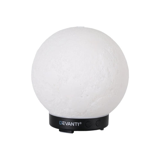Devanti Appliances > Aroma Diffusers & Humidifiers > Aroma Diffusers Devanti Ultrasonic Aroma Diffuser Aromatherapy Moon Lamp 100ml