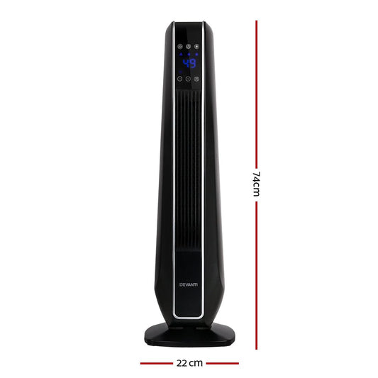 Devanti Appliances > Heaters > Electric Heaters Devanti Electric Ceramic Tower Heater 2400W