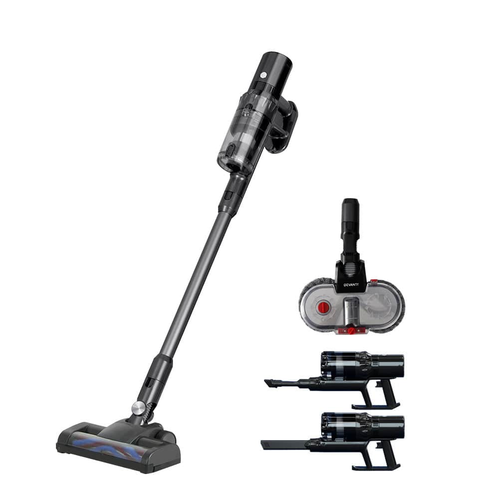 Devanti Appliances > Vacuum Cleaners > Stick Vacuums Devanti Stick Vacuum Cleaner Mop Head 350W Grey