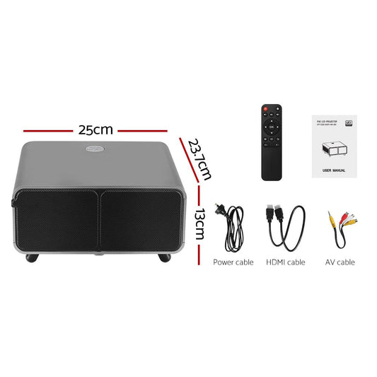 Devanti Audio & Video > Projectors & Accessories > Projectors Devanti Portable Wifi Video Projector 4K 2.4G/5G Home Theater HDMI 1080P