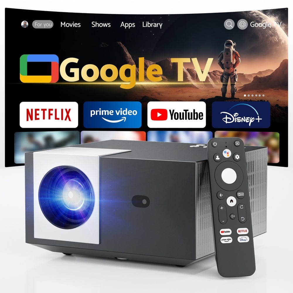 Devanti Audio & Video > Projectors & Accessories > Projectors Devanti Video Project 4K 1080P Official Google TV 5G Wifi Home Cinema
