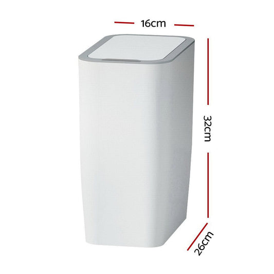 Devanti Home & Garden > Kitchen Bins > Automatic Bins Devanti 9L Motion Sensor Bin Rubbish Automatic White