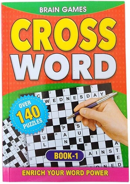 Durmaz Book 1 Cross Word Puzzle Book Stimulating Stress Relaxing Over 140 Puzzles Travel A5