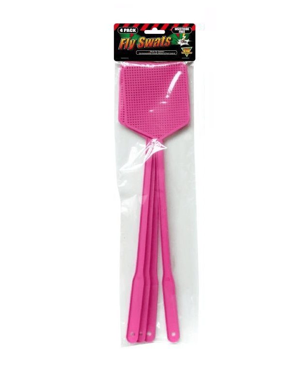 Durmaz Fly Swatter 4 X Plastic Mosquito Fly Swatter Handle Insect Swat Killer Bug Catcher