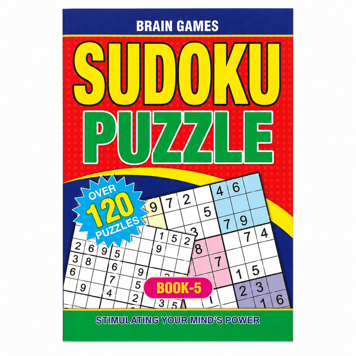 Durmaz Sudoku Sudoku Large Puzzle Book Stimulating Stress Relaxing Over 120 Puzzles Travel BK5