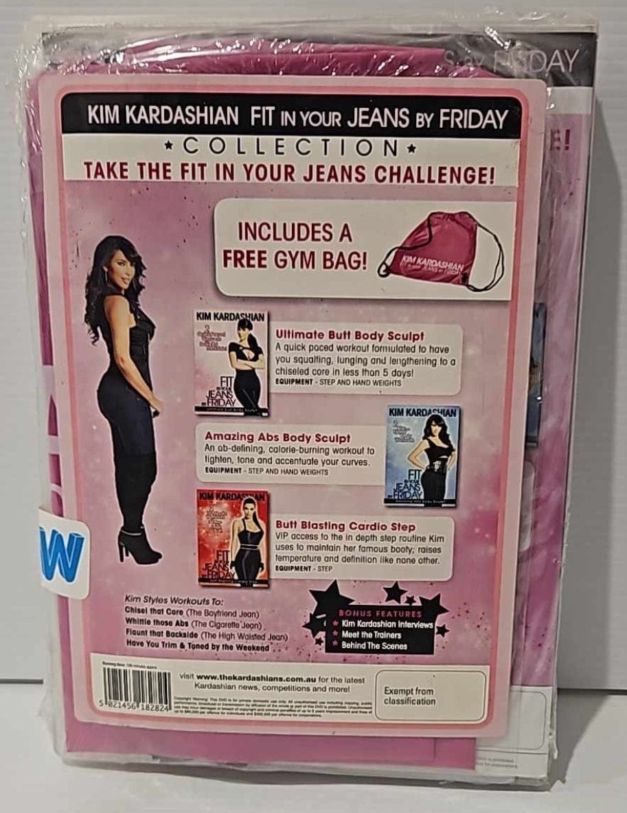 DVD Kim Kardashian Fit In Your Jean By Friday - 3 DVD Box Collection