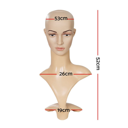 Embellir Commercial > Commercial Others > Mannequins Embellir Female Mannequin Head Dummy Model Display Shop Stand Professional Use