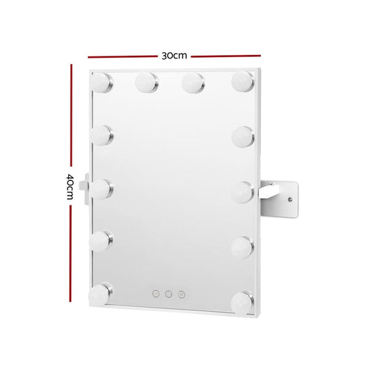 Embellir Home & Garden > Decor > Mirrors Embellir Hollywood Wall mirror Makeup Mirror With Light Vanity 12 LED Bulbs