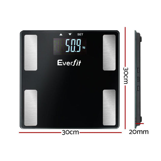 Everfit Home & Garden > Scales > Bathroom Scales Everfit Body Fat Bathroom Scale Weighing Wireless Bluetooth Gym 180KG