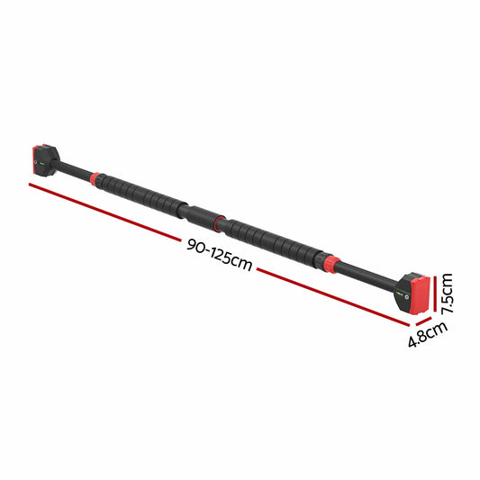 Everfit Sports & Fitness > Exercise, Gym & Fitness > Gymnastics Everfit Pull Up Bar 90CM-125CM Doorway Chin Up Horizontal Bar Gym