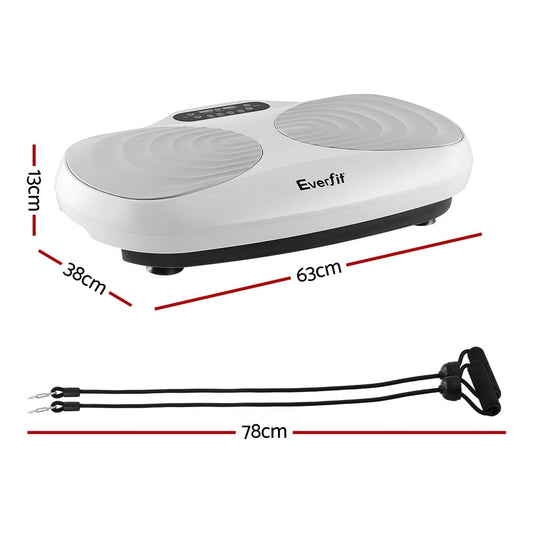 Everfit Sports & Fitness > Exercise, Gym & Fitness > Vibration Exercise Machines Everfit Vibration Machine Vertical Rhythm Platform Resistance Rope Home Workout