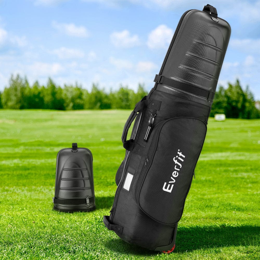 Everfit Sports & Fitness > Golf > Golf Accessories Everfit Golf Travel Bags for Airlines with Wheels Golf Clubs Hard Case Foldable