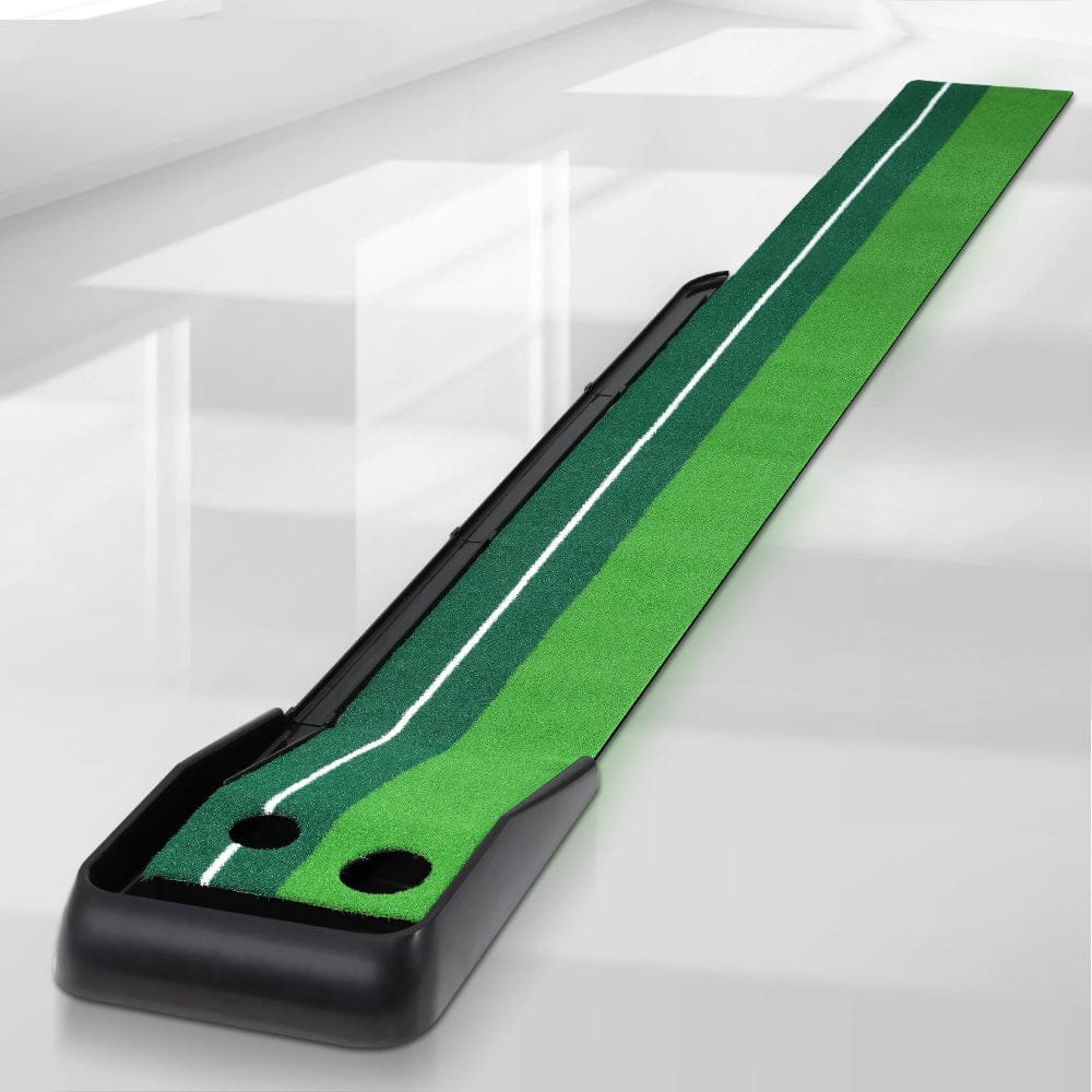 Everfit Sports & Fitness > Golf > Golf Training Aids Everfit 3M Golf Putting Practice Mat Auto Return Putter Indoor Outdoor Training