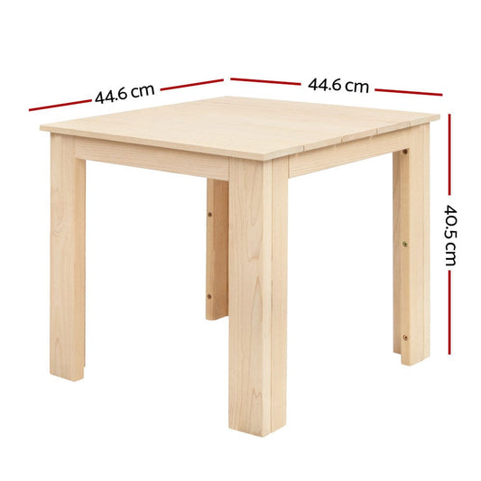 Gardeon Furniture > Outdoor > Outdoor Chairs Gardeon Coffee Side Table Wooden Desk Outdoor Furniture Camping Garden Natural