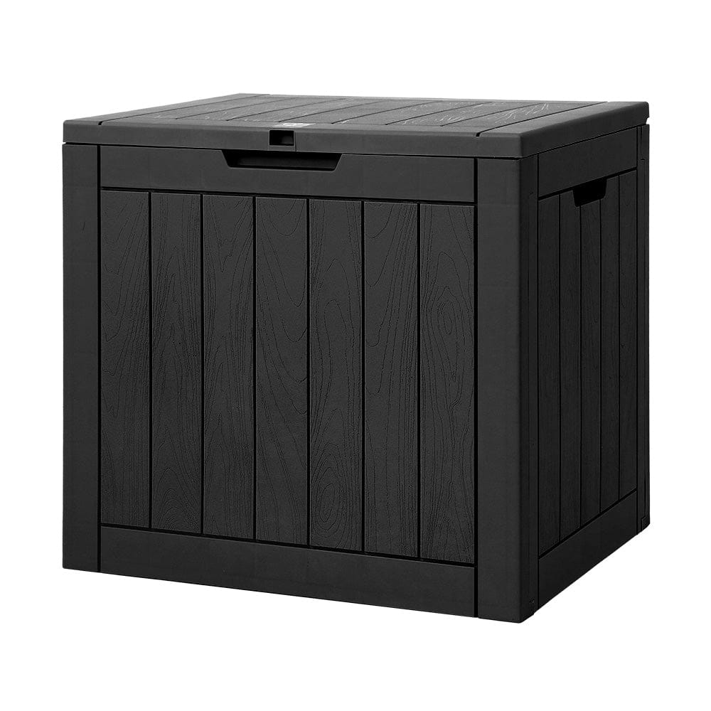 Gardeon Furniture > Outdoor > Outdoor Storage Boxes Gardeon Outdoor Storage Box 118L Container Lockable Garden Toy Tool Shed Black