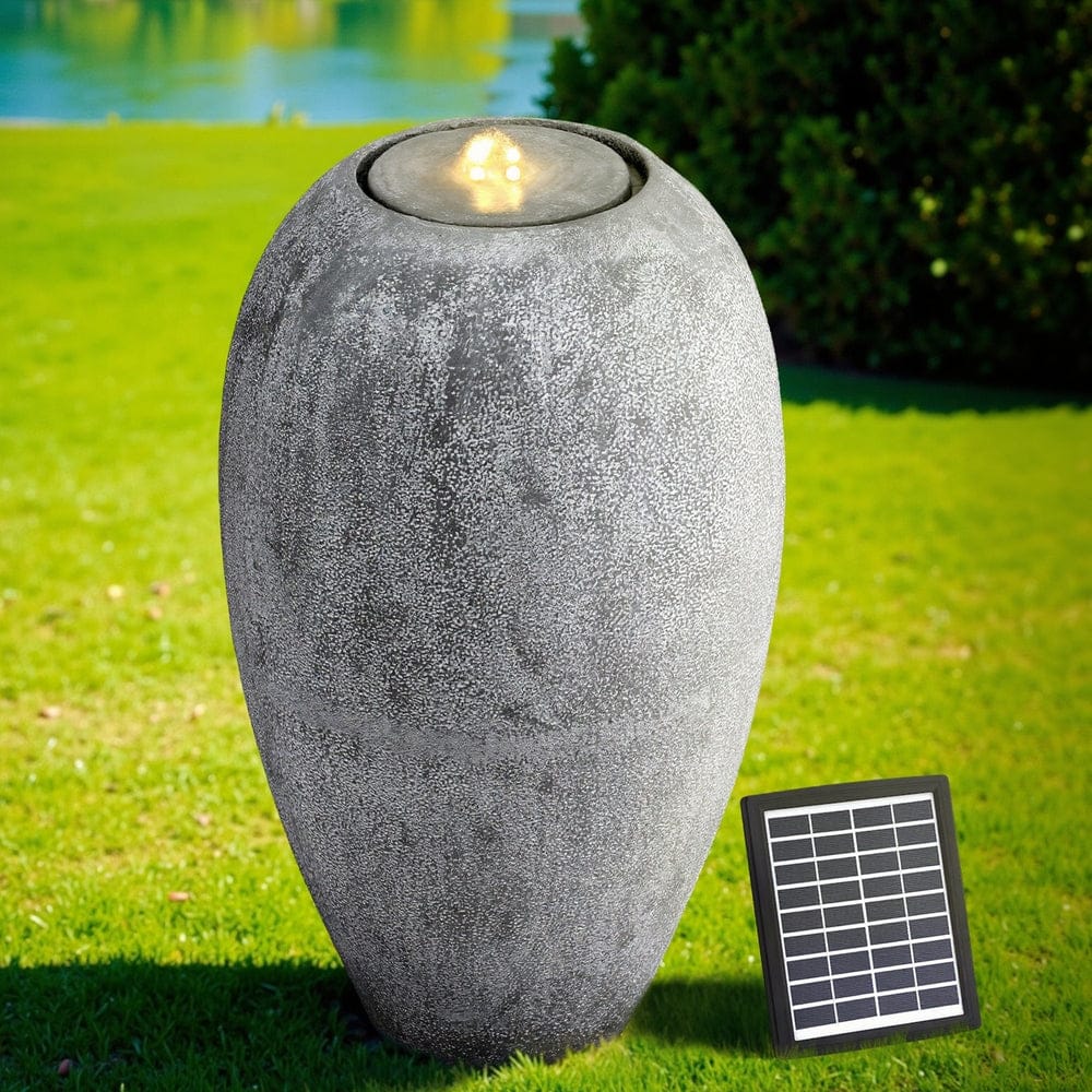 Gardeon Home & Garden > Fountains > Fountain & Ponds Accessories Gardeon Solar Fountain Water Feature Outdoor Fountain LED Lights Beige