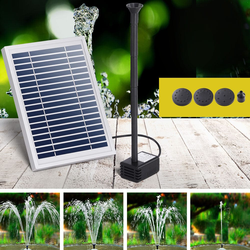 Gardeon Home & Garden > Fountains > Fountain & Ponds Accessories Gardeon Solar Pond Pump Submersible Water Fountain Kit 4.4FT