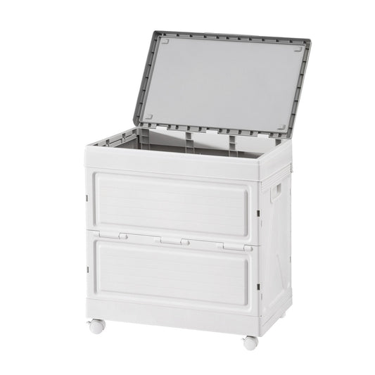 Gardeon Home & Garden > Storage > Storage Boxes Gardeon 159L Outdoor Storage Box Stackable Cupboard Camping Organizer Wheels