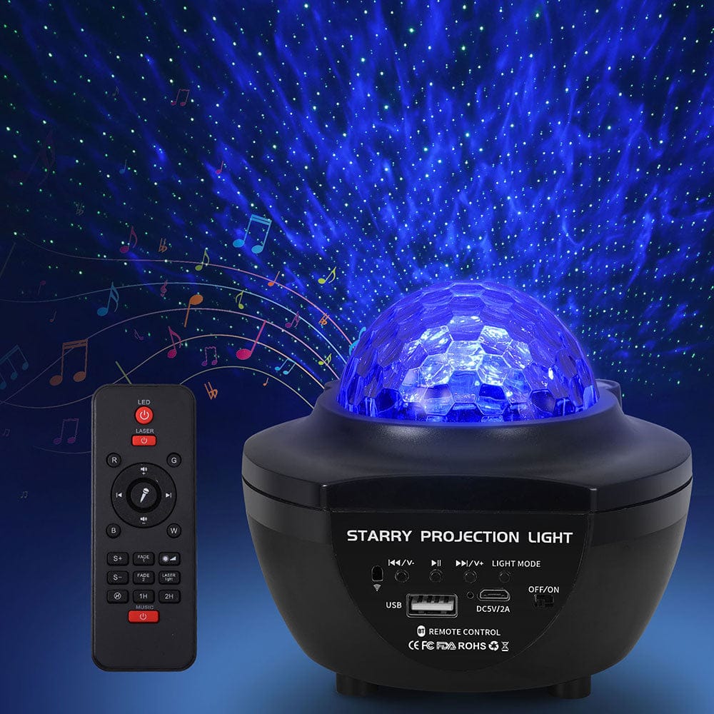 Gardeon Occasions > Party Lights > Coloured Lights Gardeon Projector Party Night Light LED Galaxy Starry Sky Ocean Star Lamp Music