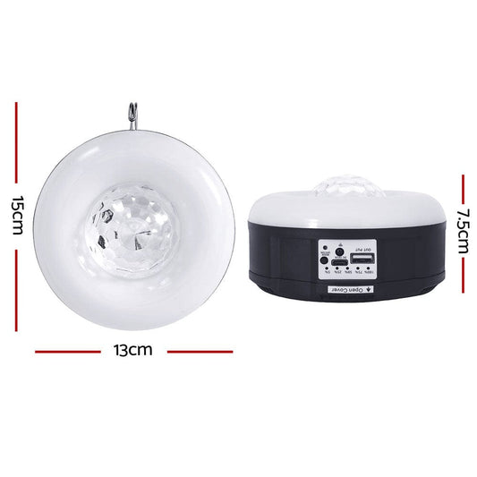 Gardeon Outdoor Recreation > Camping > Camping Lights & Lanterns Gardeon Solar Party Light Projector LED RGB Portable Camping Lamp Rechargeable