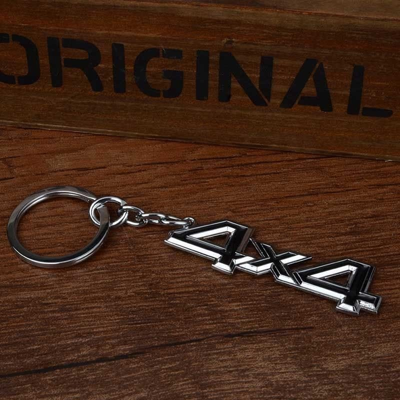 Generic 1x Metal 4x4 Logo Car Keyring Key Chain Key Ring Keyfob Auto Accessories Black