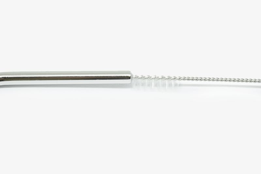 Generic Drinking straw 8X Stainless Steel Metal Drinking Straw Straight Bend Reusable Washable 2 Brush