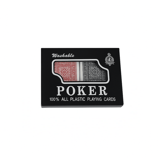 Generic Playing Cards Poker Twin Deck Plastic Washable Red Black PlayingCards